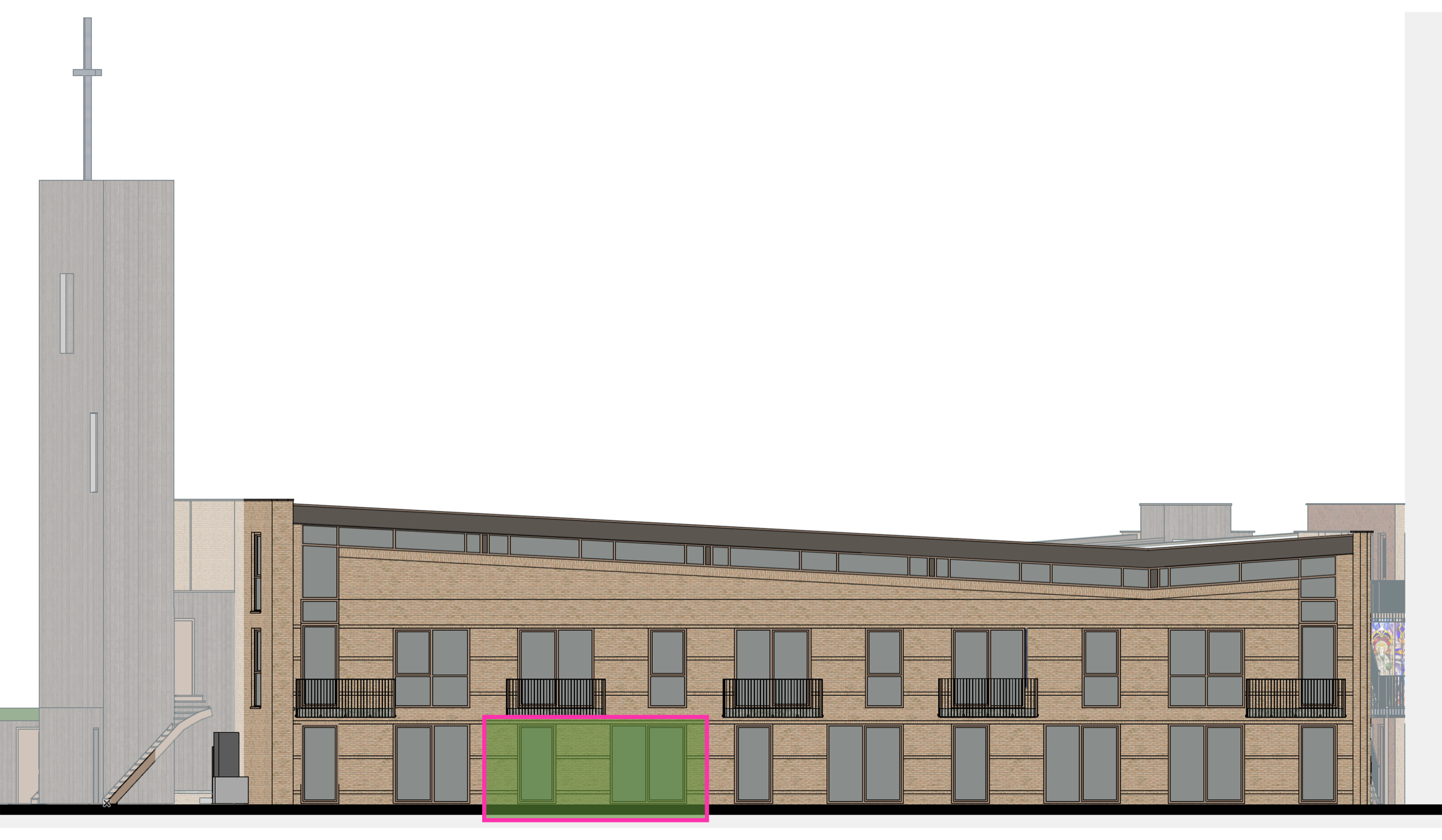 Gevelbeeld_Kerk - L - Appartement 10