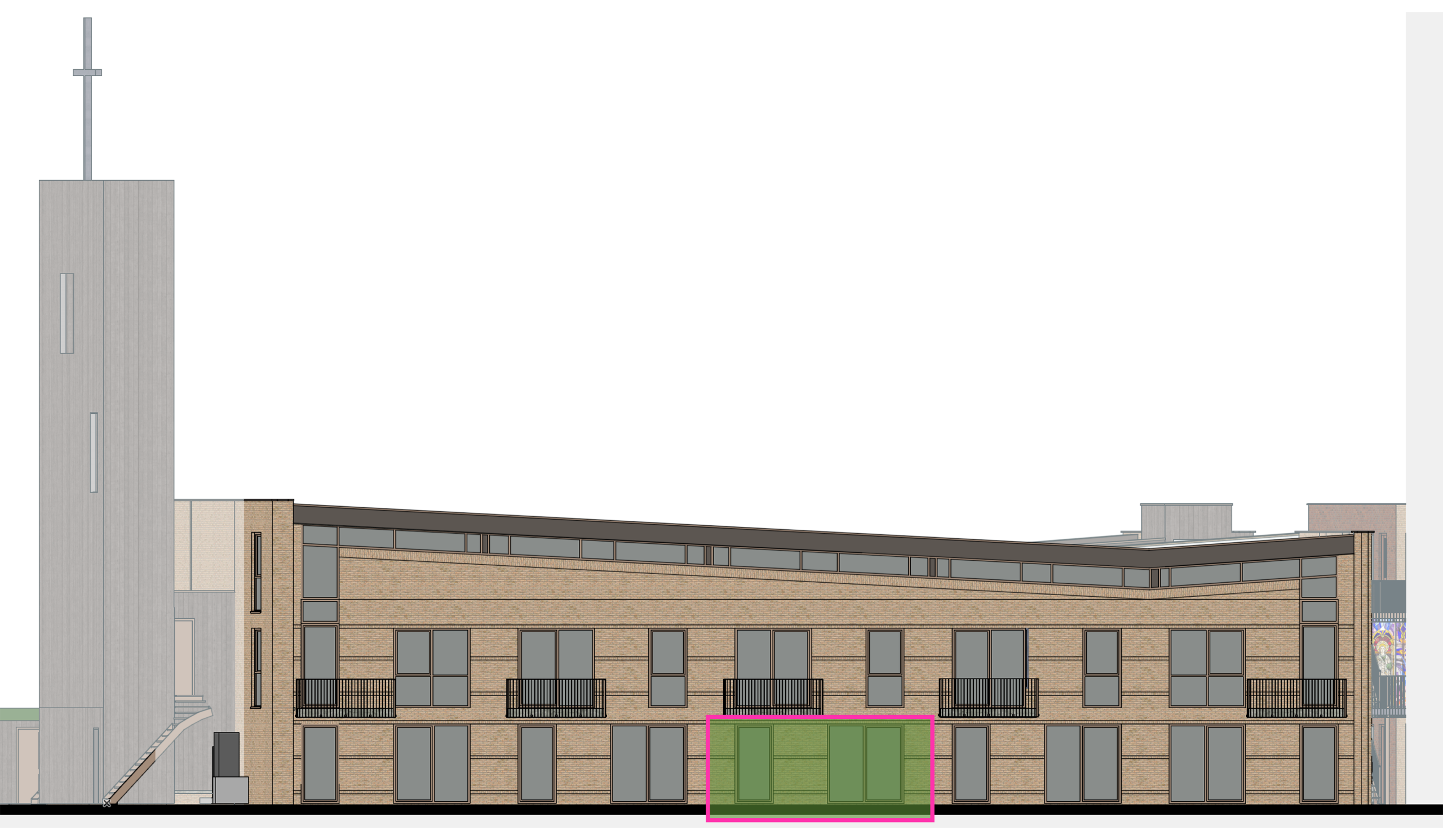 Gevelbeeld_Kerk - L - Appartement 9