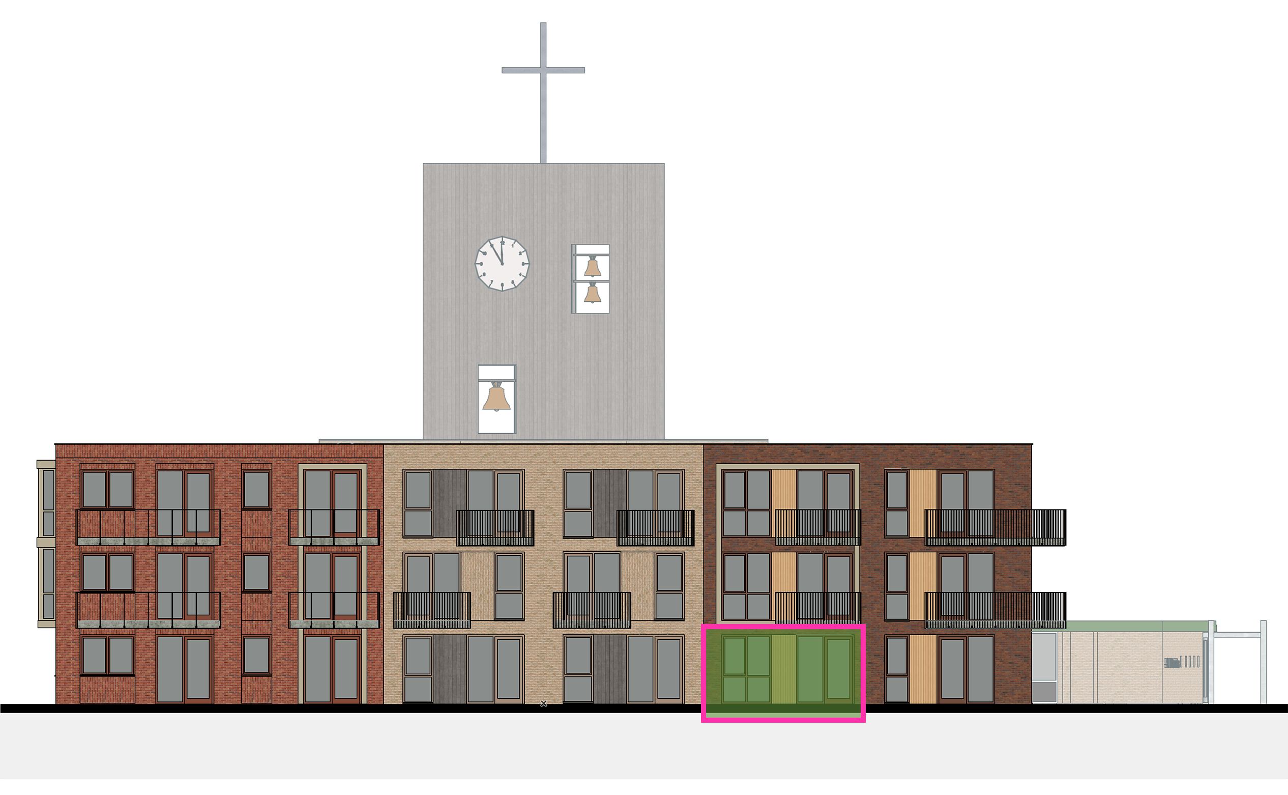 Gevelbeeld_Nieuwbouw - Appartement 2