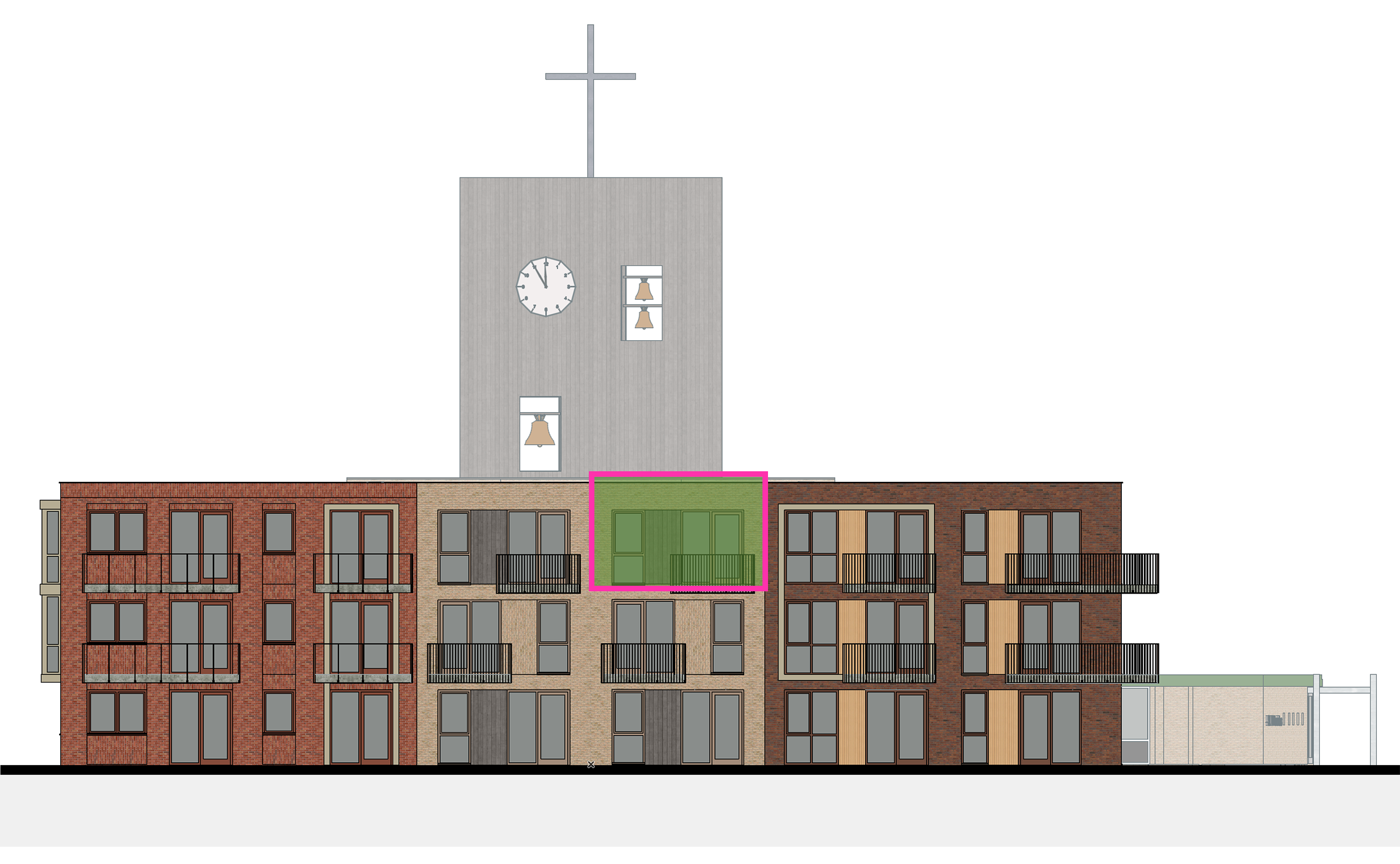 Gevelbeeld_Nieuwbouw - Appartement 32
