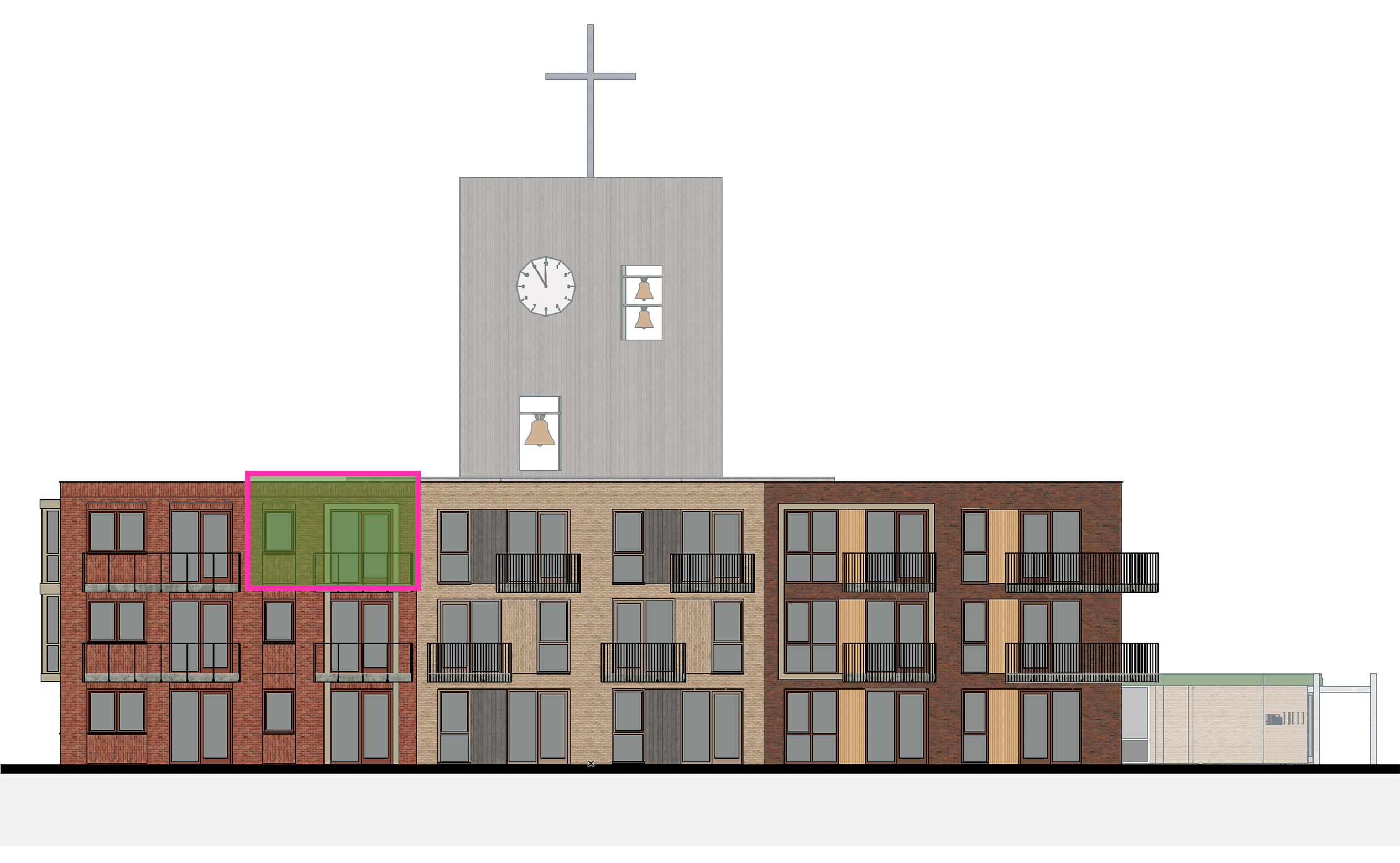 Gevelbeeld_Nieuwbouw - Appartement 34