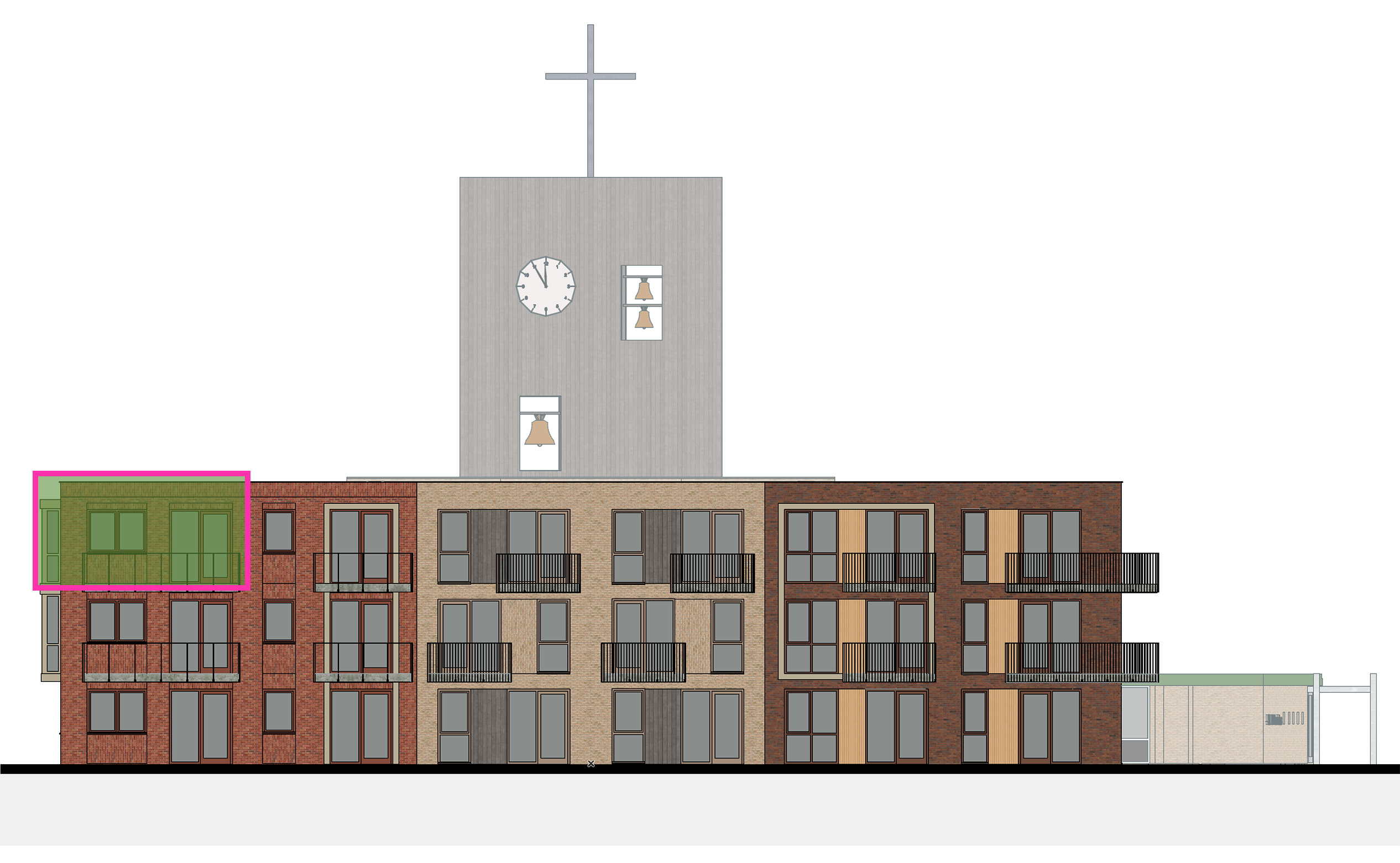 Gevelbeeld_Nieuwbouw - Appartement 35