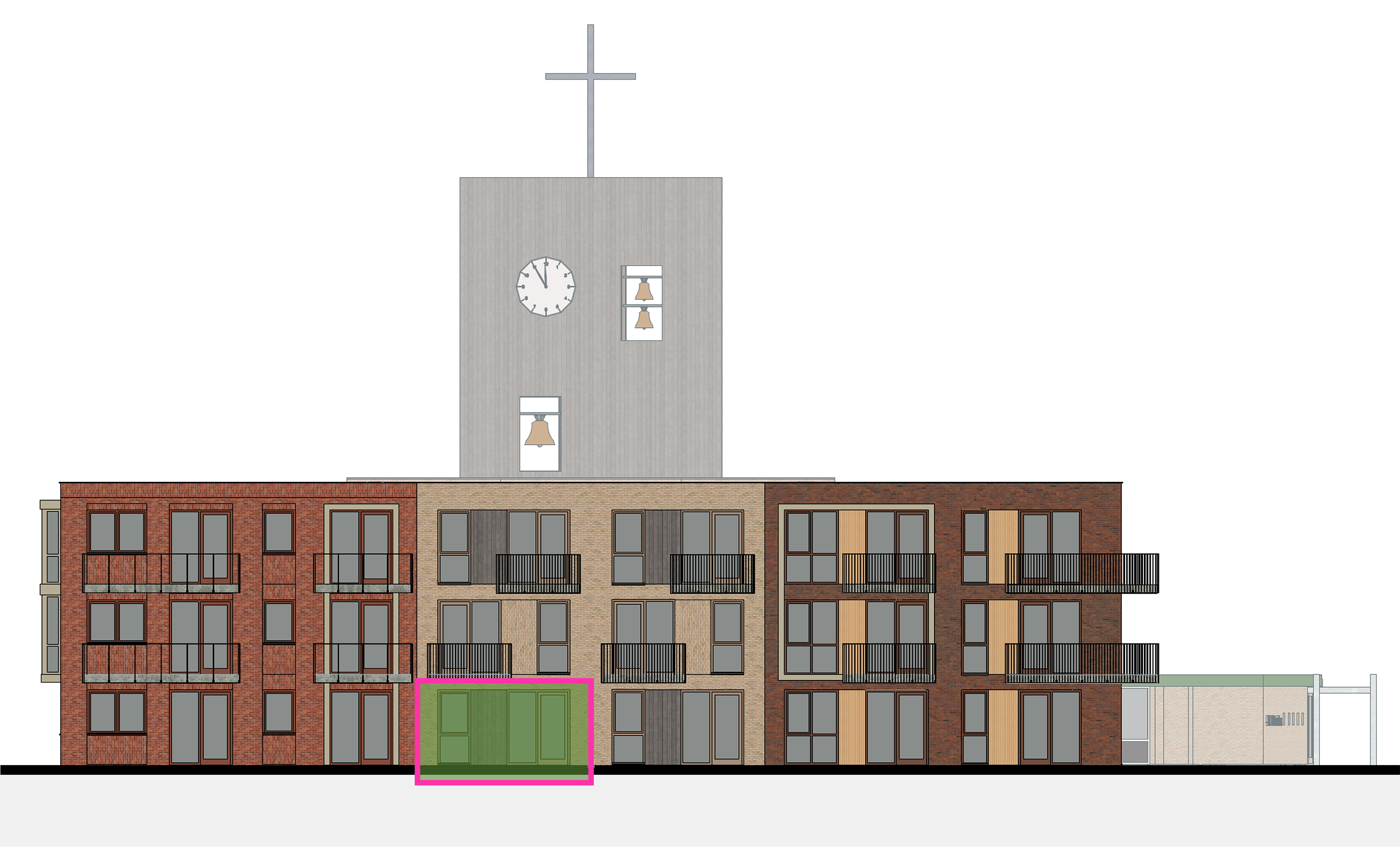 Gevelbeeld_Nieuwbouw - Appartement 4