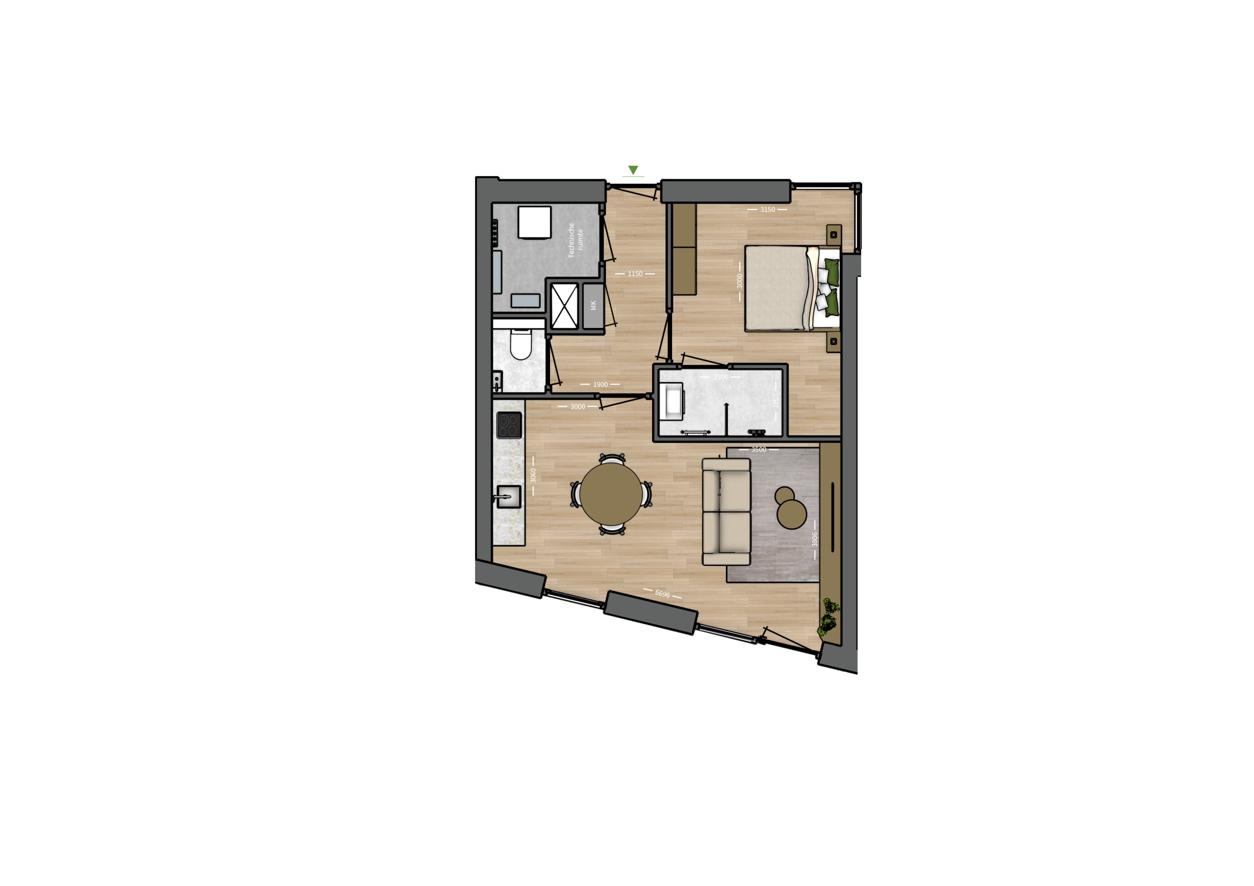 Plattegrond _ Appartement 10
