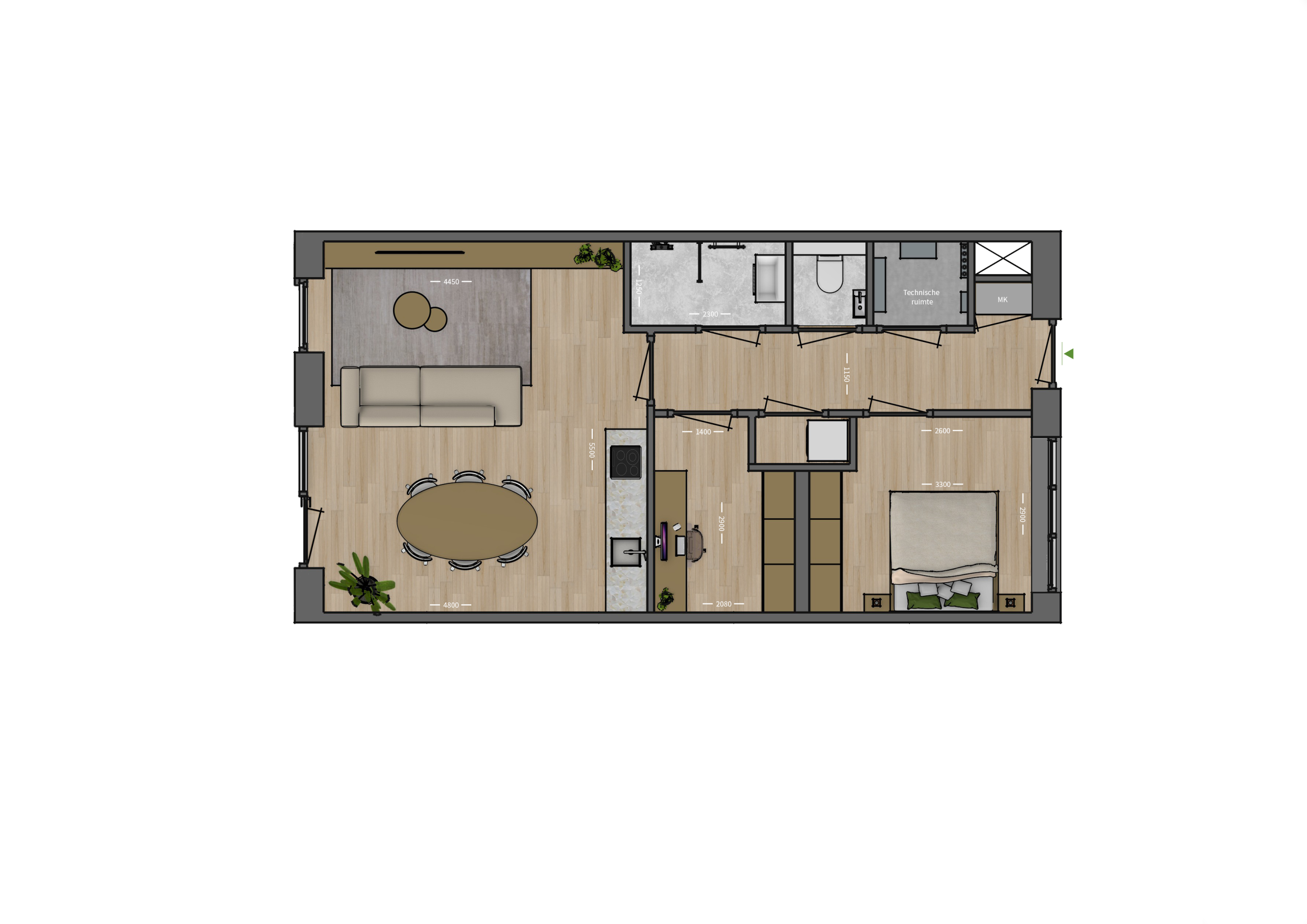 Plattegrond _ Appartement 2