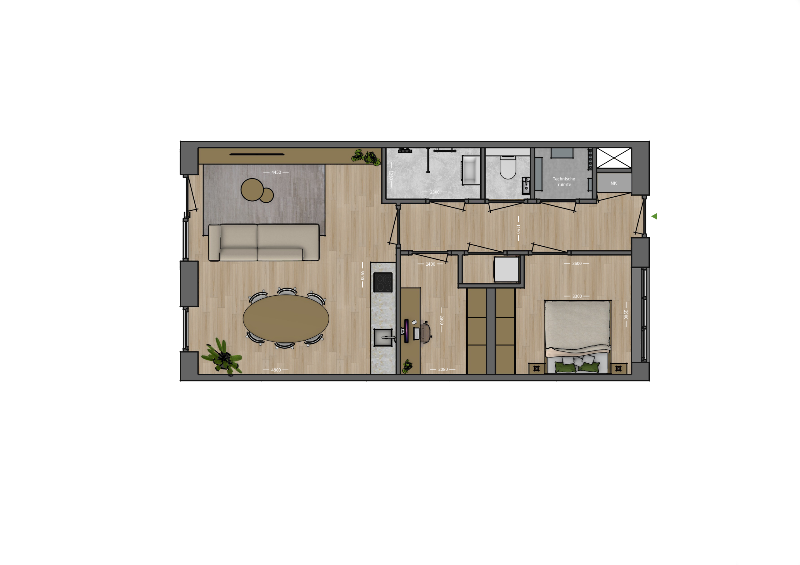 Plattegrond _ Appartement 20