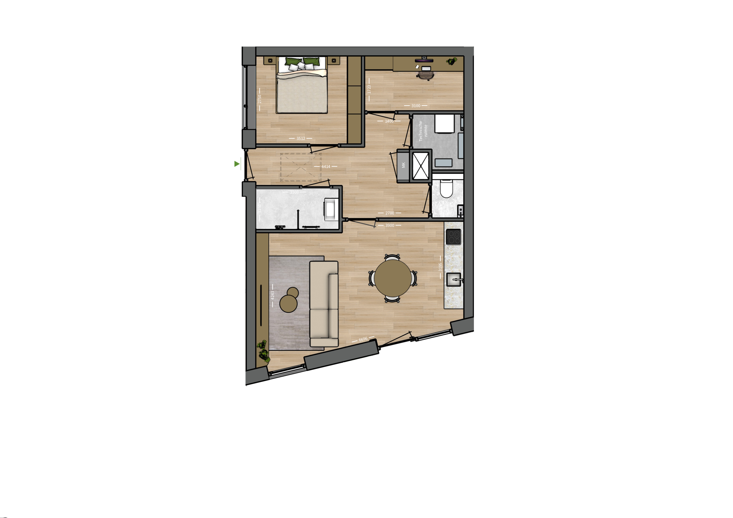 Plattegrond _ Appartement 26