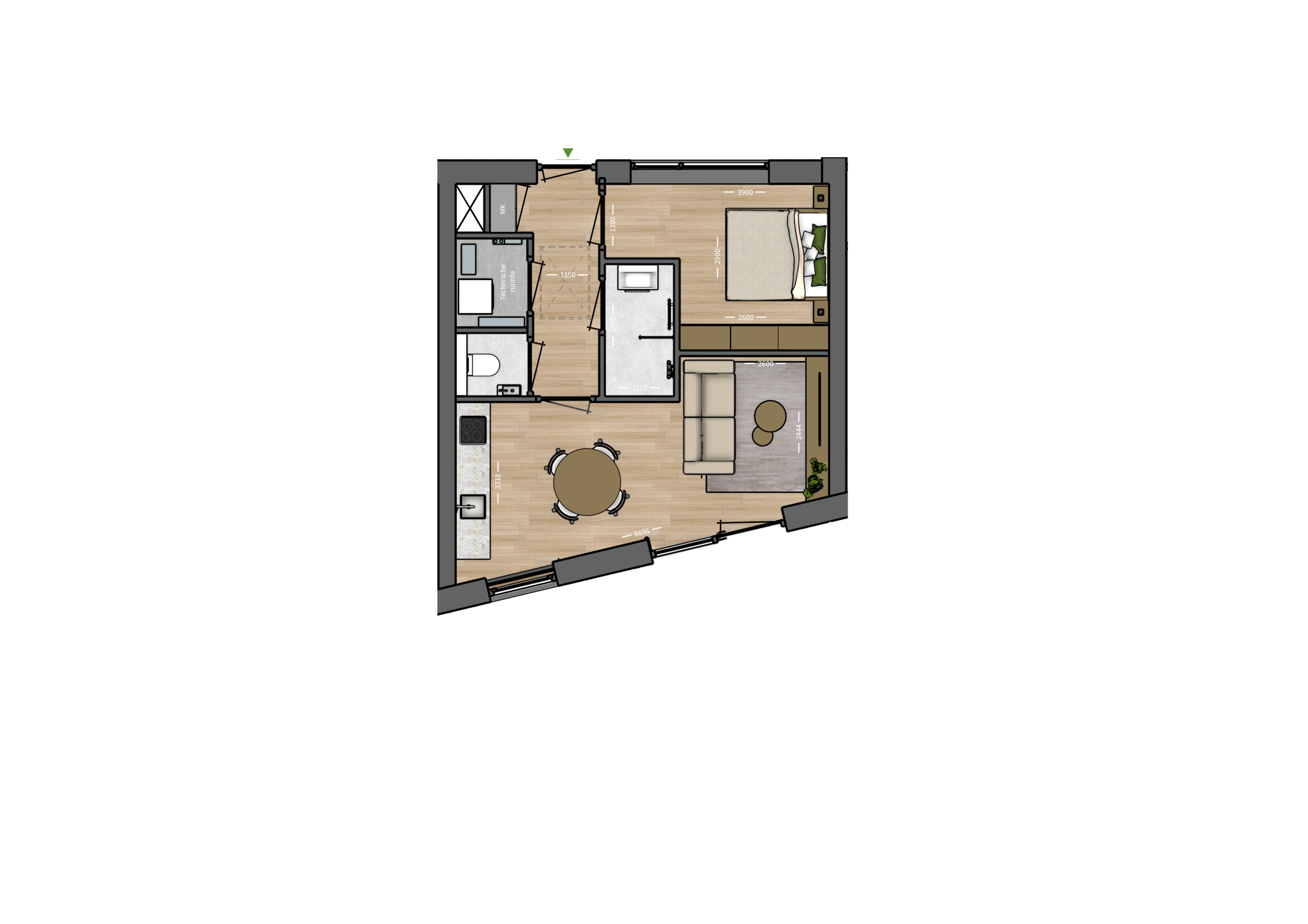 Plattegrond _ Appartement 28