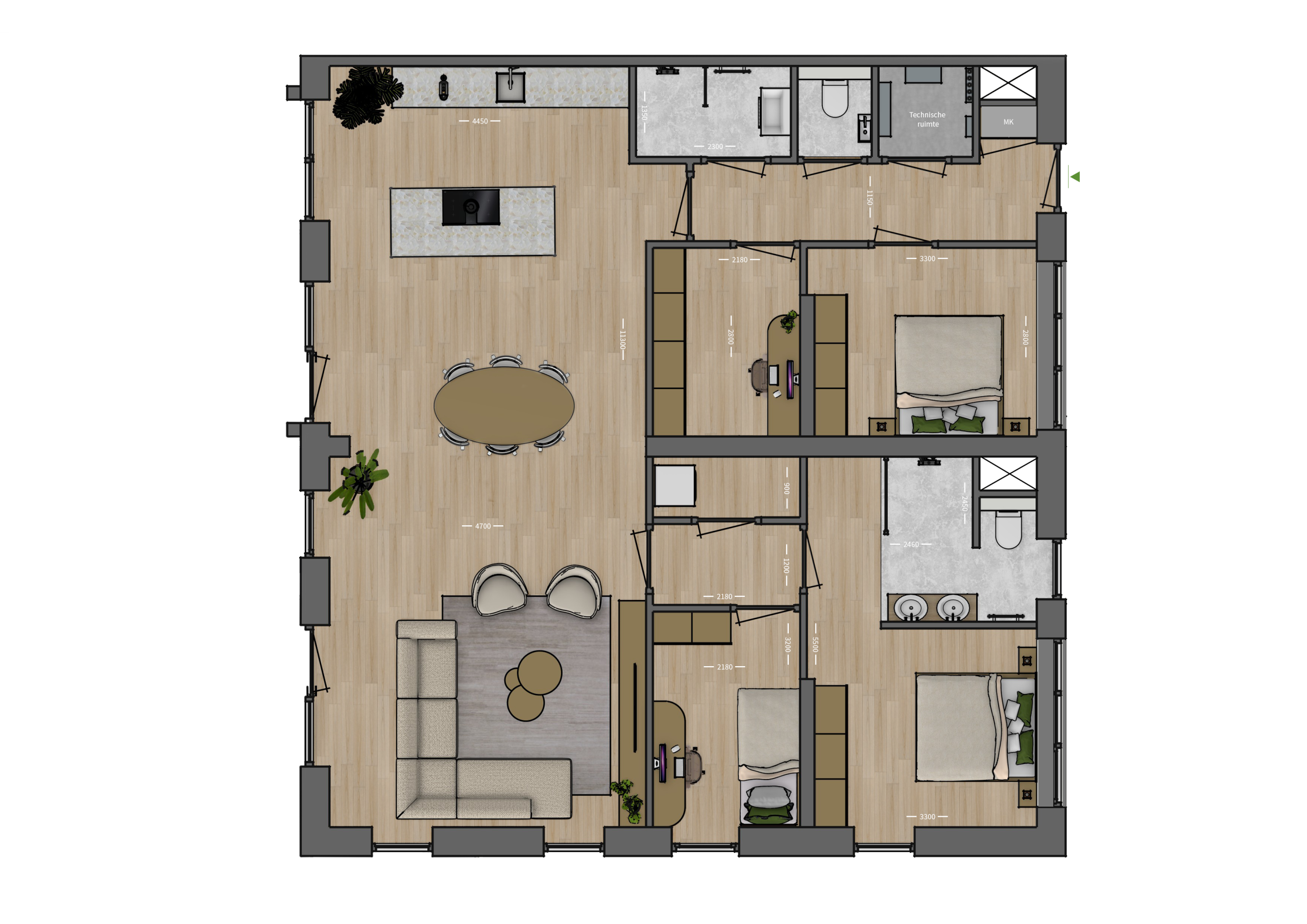 Plattegrond _ Appartement 31