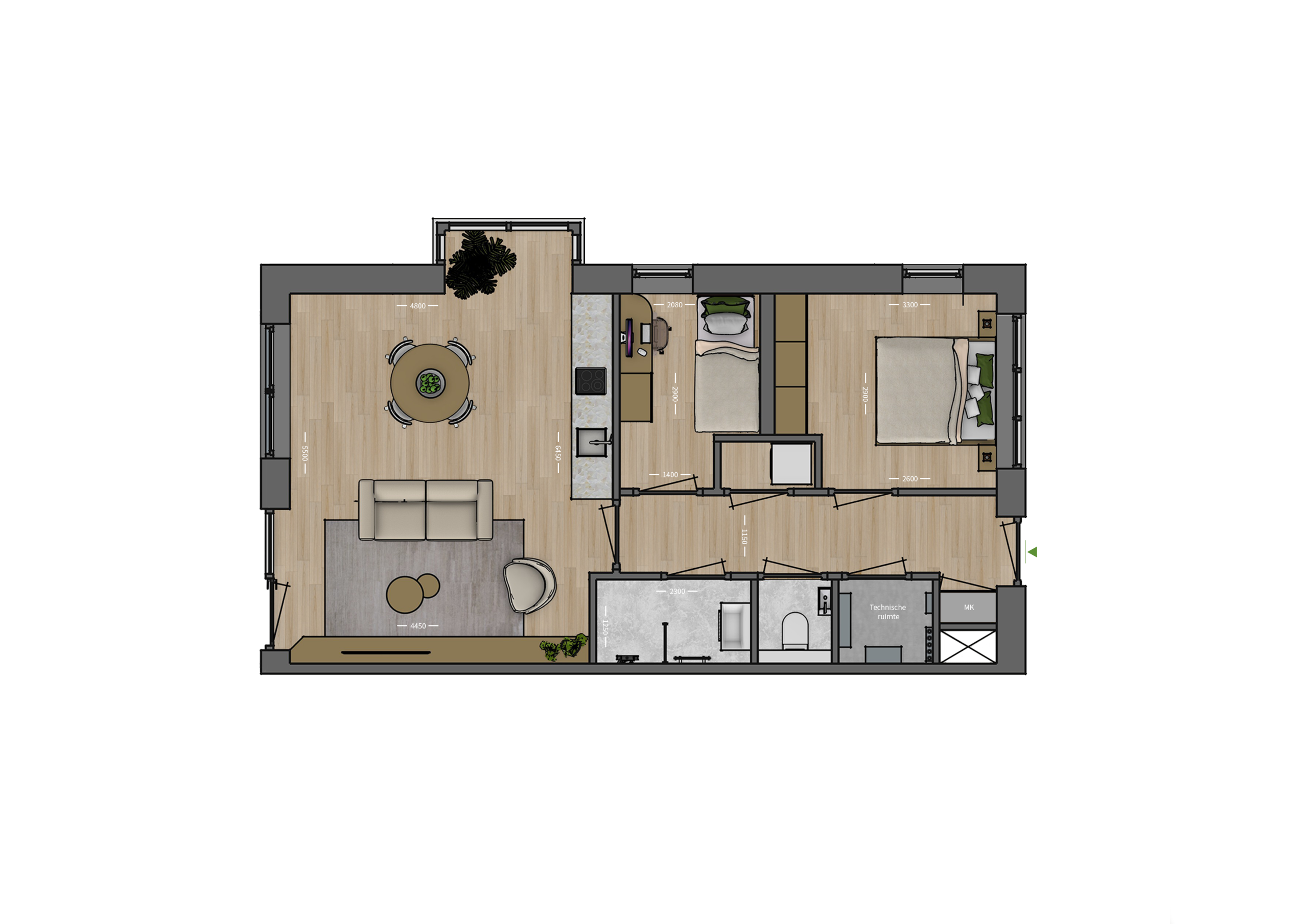Plattegrond _ Appartement 35
