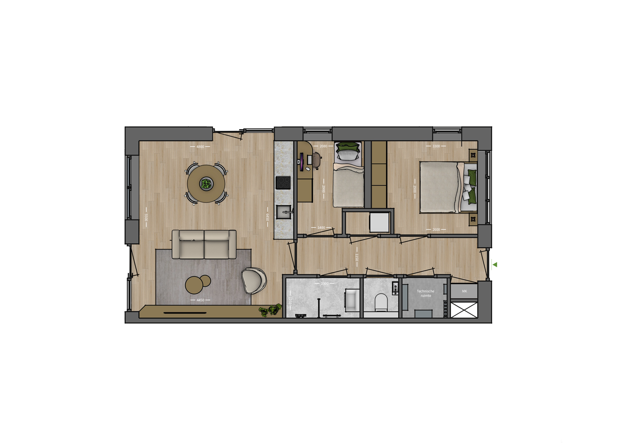 Plattegrond _ Appartement 6