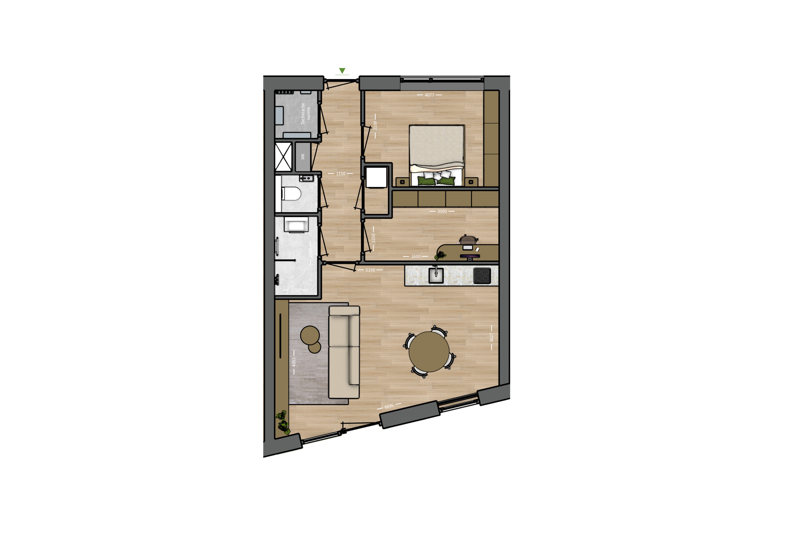 Plattegrond _ Appartement 8